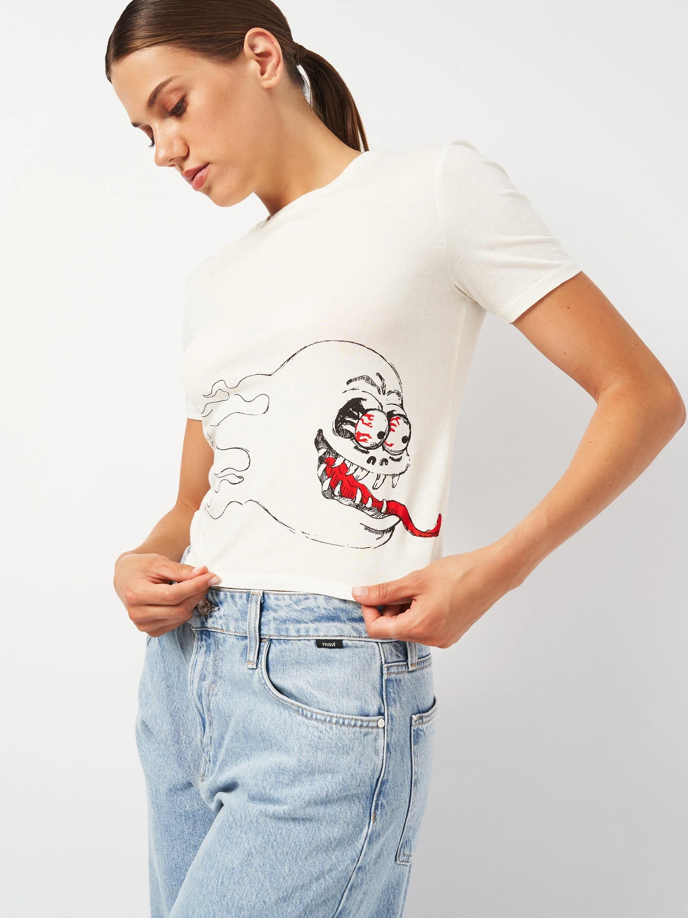 Футболки и поло H&M модель 5557002ral_Молочный Фото
