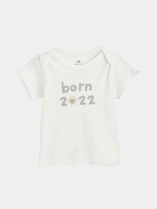 Футболки и поло H&M модель 9321755ral_Молочный Фото