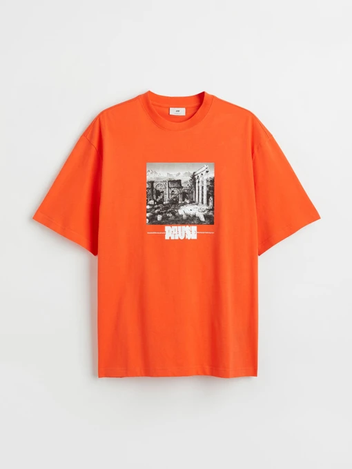 Футболки и поло H&M модель 1032522arl_Оранжевый Фото