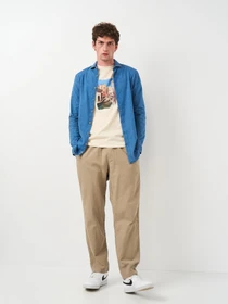 Футболки и поло H&M модель 1036336arl_Светло-бежевый Фото