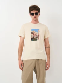 Футболки и поло H&M модель 1036336arl_Светло-бежевый Фото