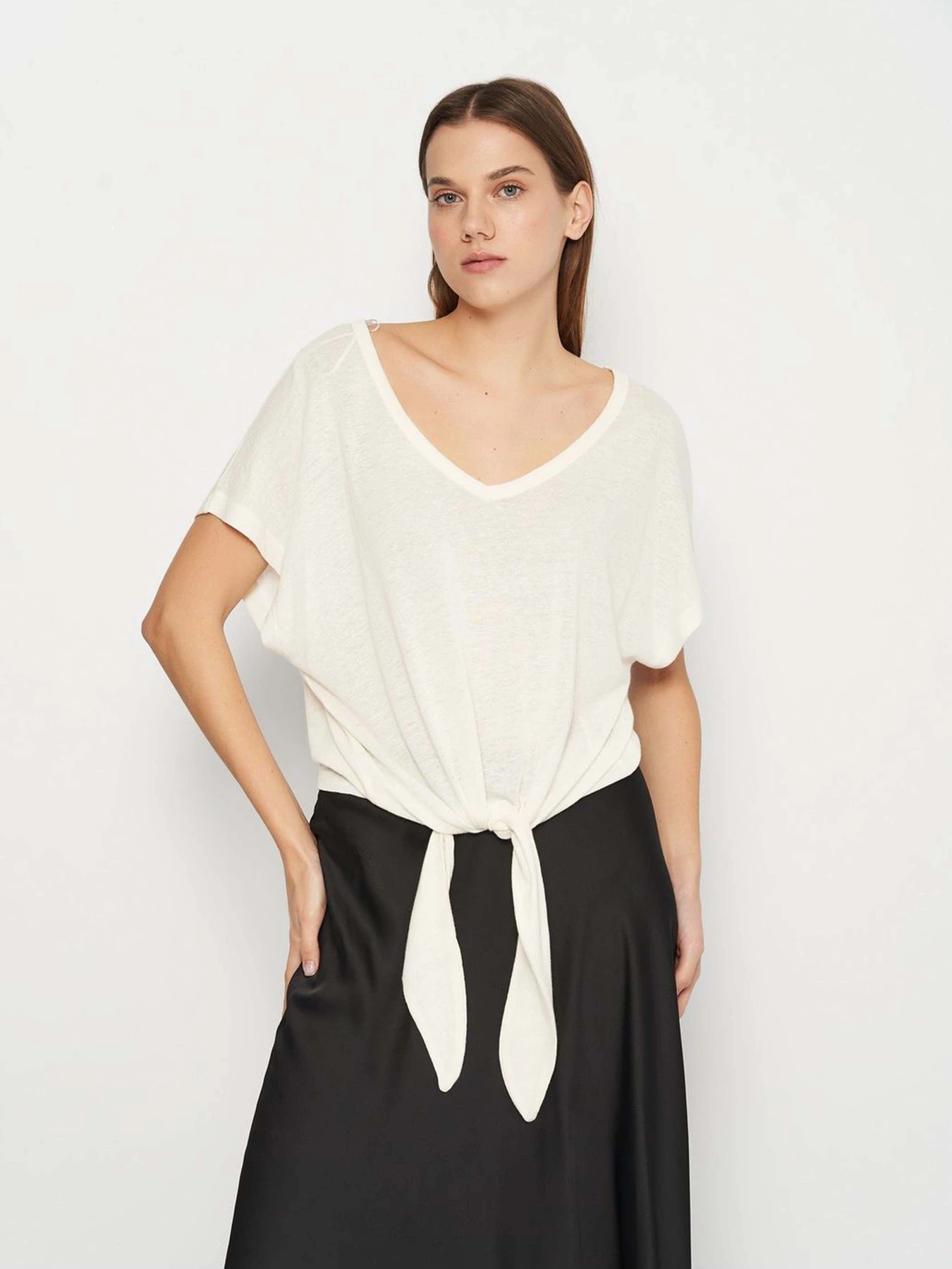 Футболки и поло H&M модель 8450311wer_Молочный Фото