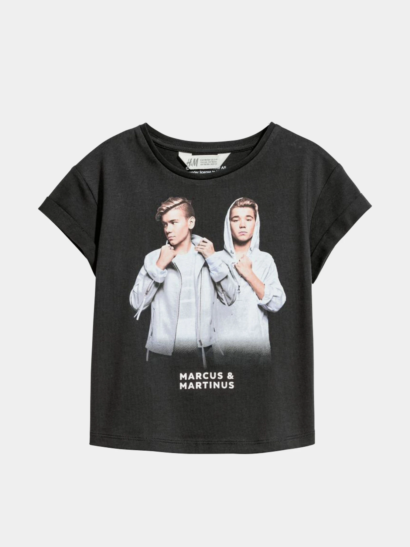 Футболки и поло H&M модель 6316107dlog_Черный вымытый Фото