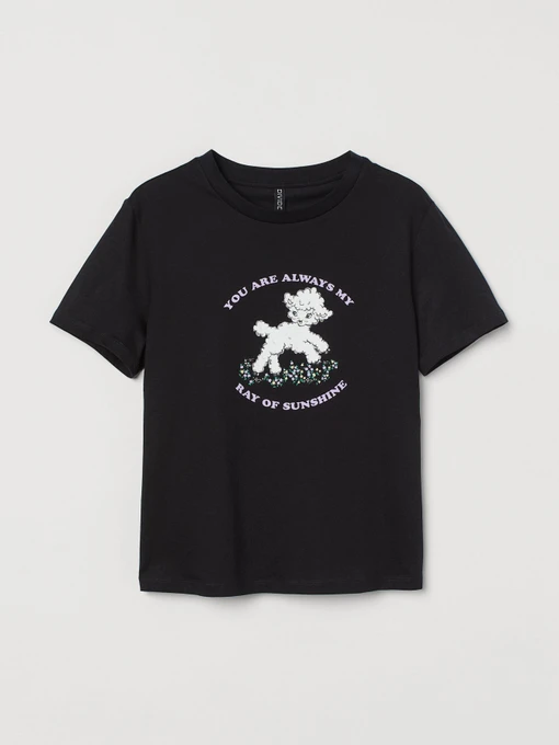 Футболки и поло H&M модель 9507253wer_Черный Фото