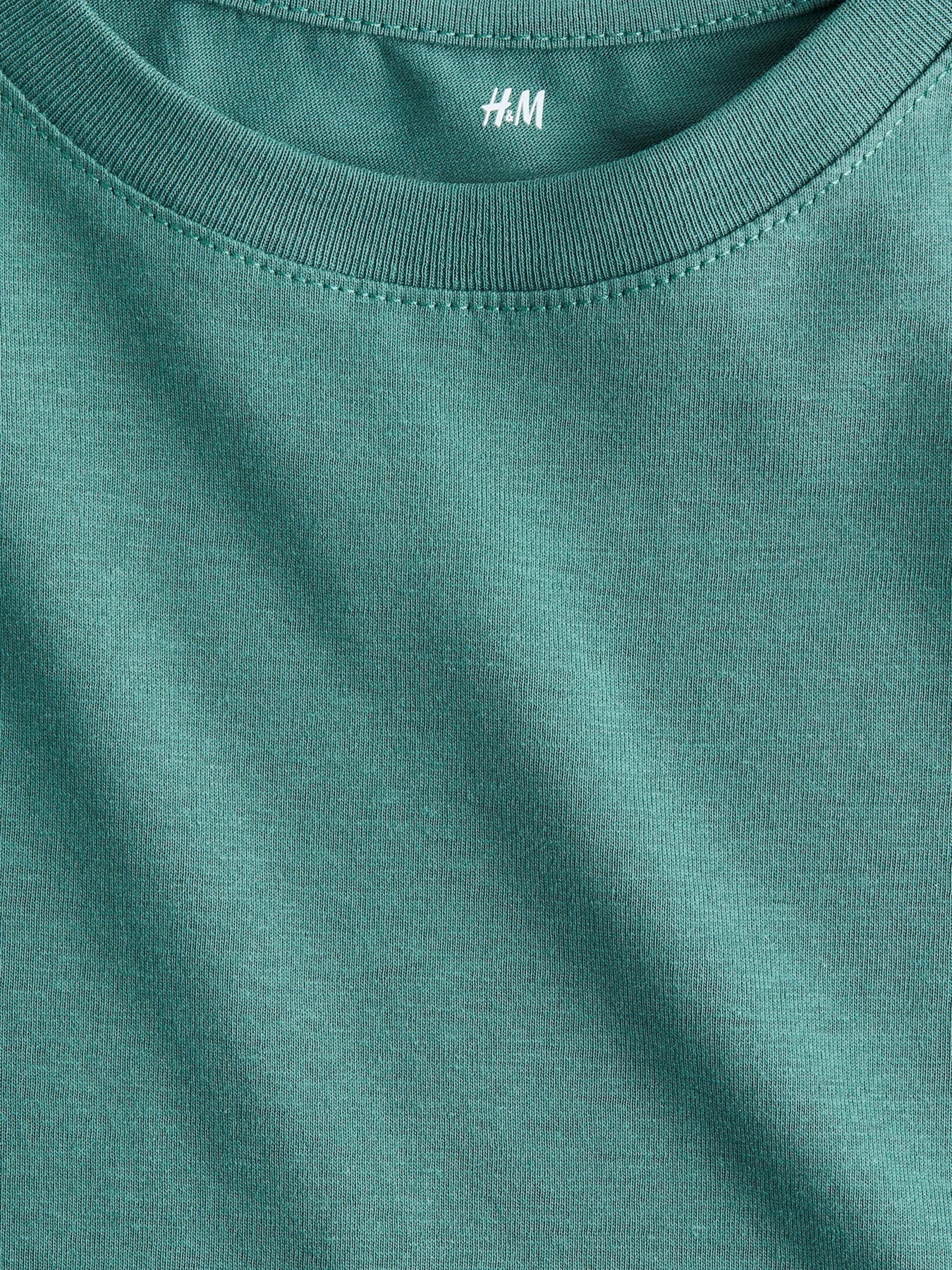 Футболки и поло H&M модель 5442906kwer_Изумрудный Фото