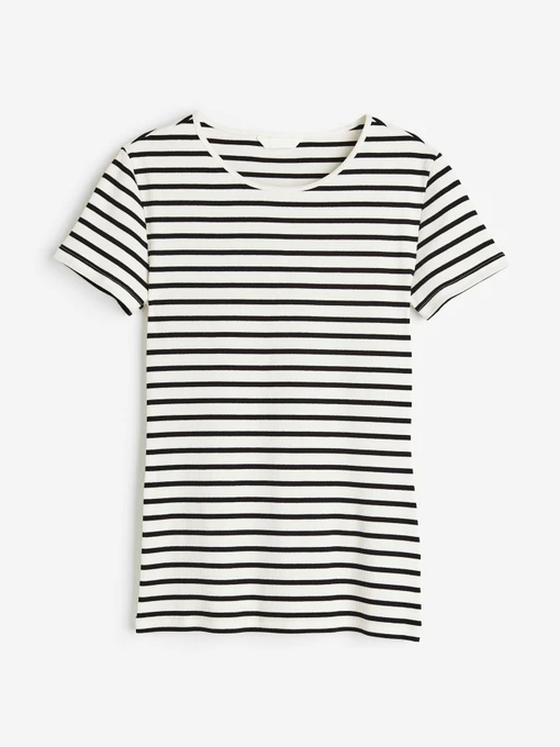 Футболки и поло H&M модель 11504707wer_Черно-белый Фото