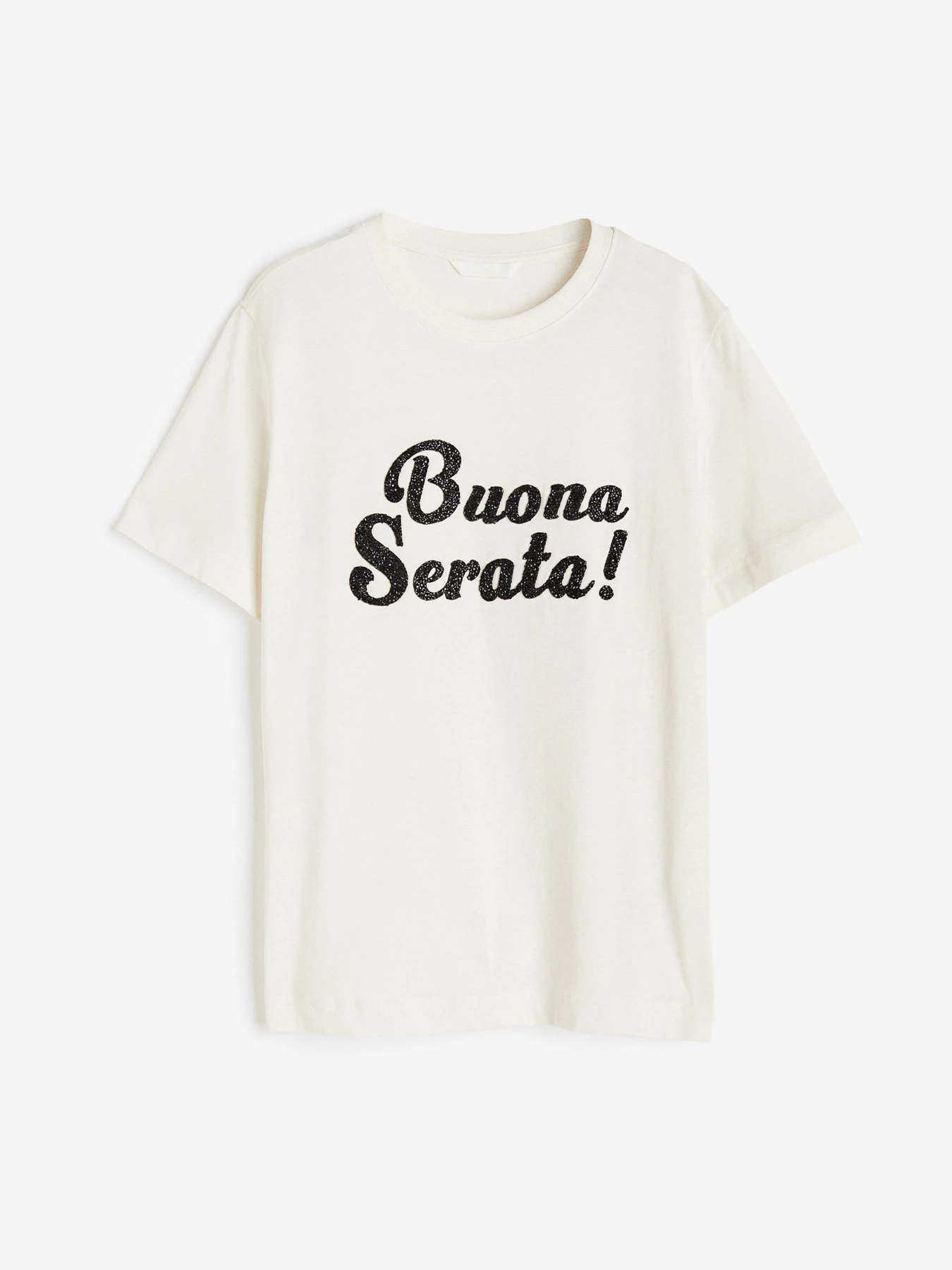 Футболки и поло H&M модель 10566337wer_Молочный Фото