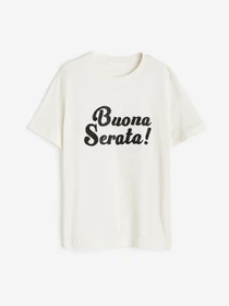 Футболки и поло H&M модель 10566337wer_Молочный Фото