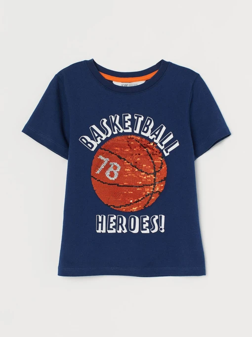 Футболки и поло H&M модель 8729712kwer_Темно-синий Фото