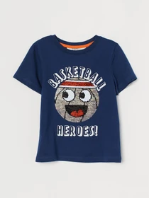 Футболки і поло H&M модель 8729712kwer_Темно-синий Фото