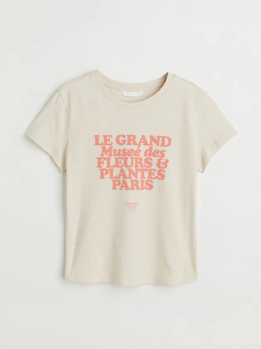 Футболки и поло H&M модель 1049249wer_Молочный Фото