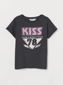 Футболки і поло H&M модель 9069502kwer_Темно-серый Фото