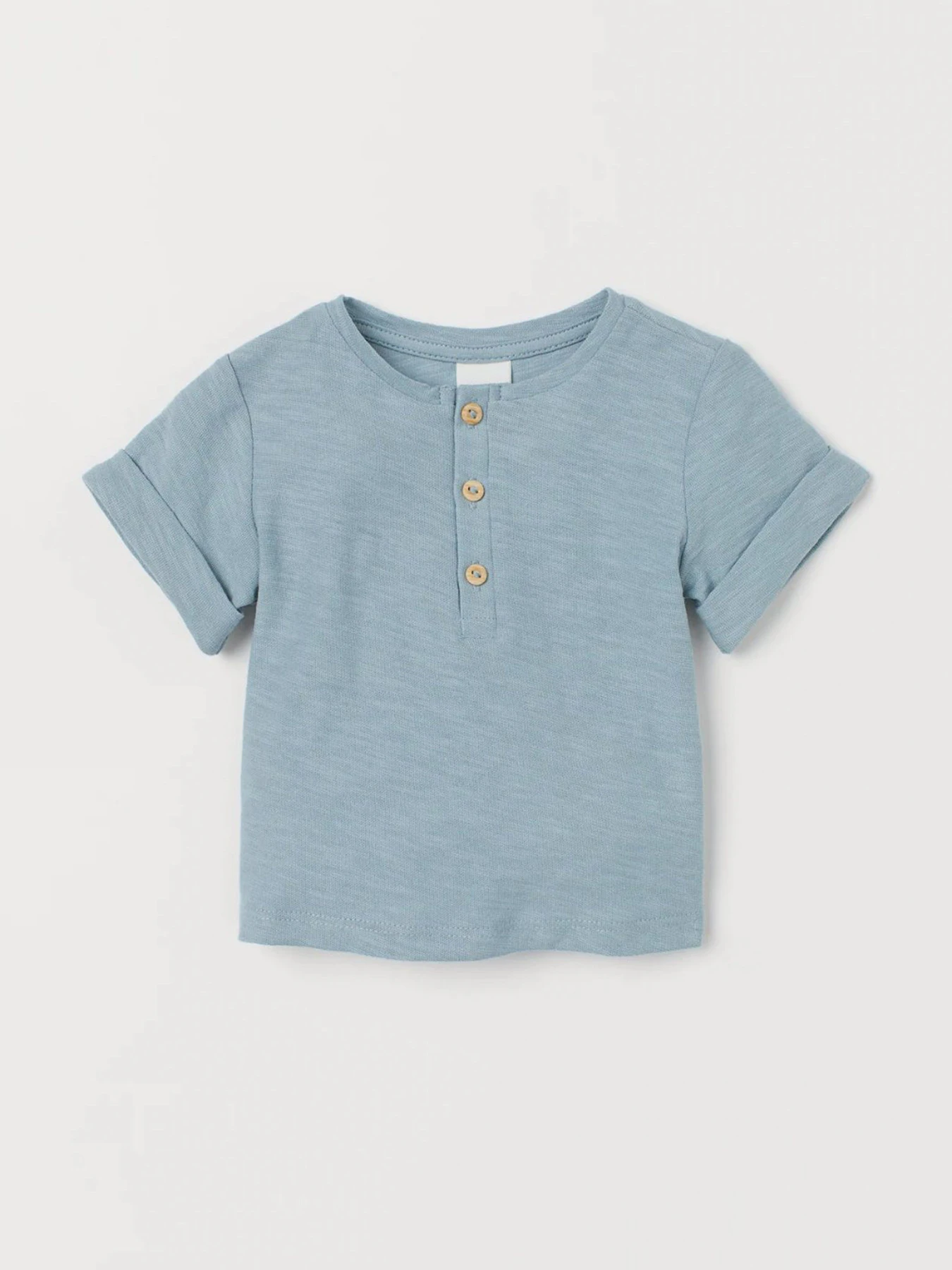 Футболки і поло H&M модель 7250381kwer_Светло-бирюзовый Фото