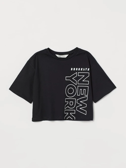 Футболки и поло H&M модель 8057091kwer_Черный Фото
