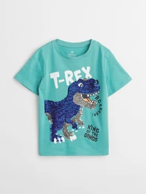 Футболки і поло H&M модель 10785306kwer_Бирюзовый Фото