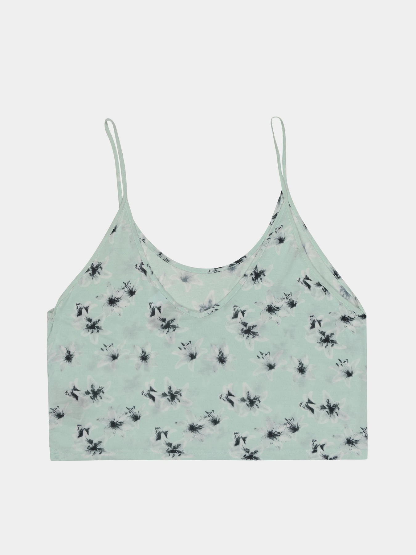 Футболки и поло H&M модель 2210969RP1_мятный цветы Фото