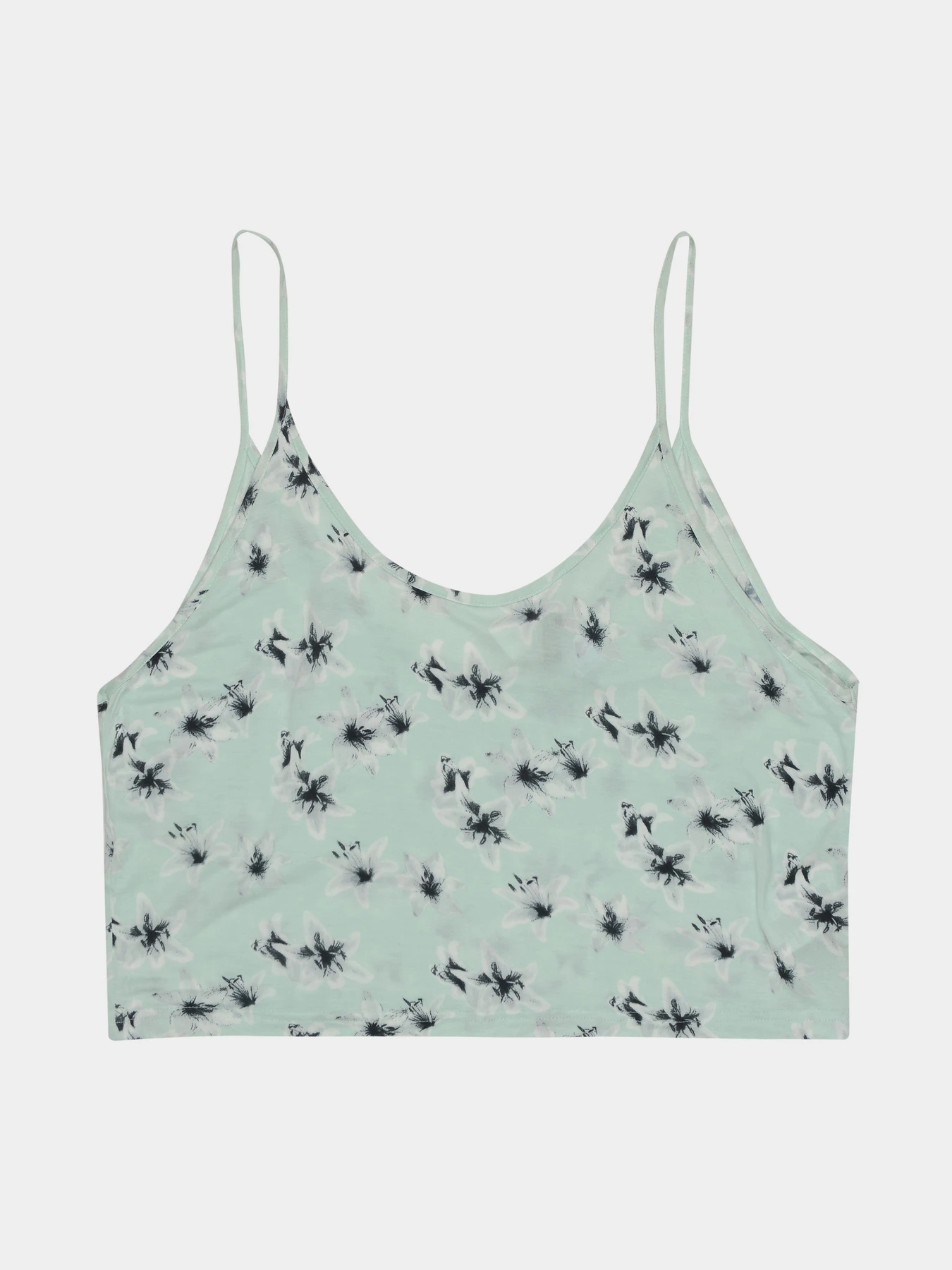 Футболки и поло H&M модель 2210969RP1_мятный цветы Фото