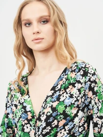 Рубашки H&M модель 8591181sm_комбинированный цветы Фото