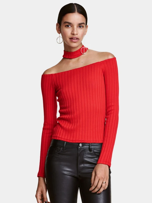 Худи и свитшоты H&M модель 4231074RP2_Красный Фото