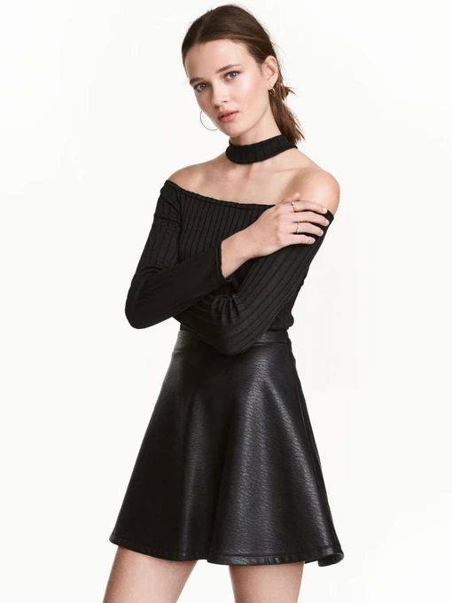 Худи и свитшоты H&M модель 4231074RP2_черный Фото