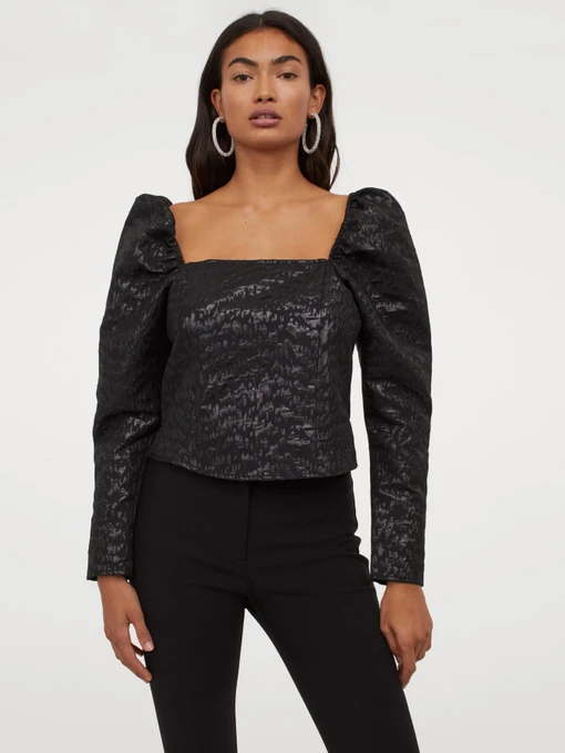 Рубашки H&M модель 9272242bar_Черный Фото