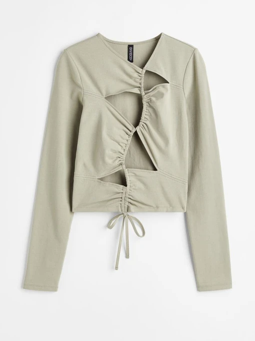 Футболки и поло H&M модель 1095615arl_Хаки светлый Фото