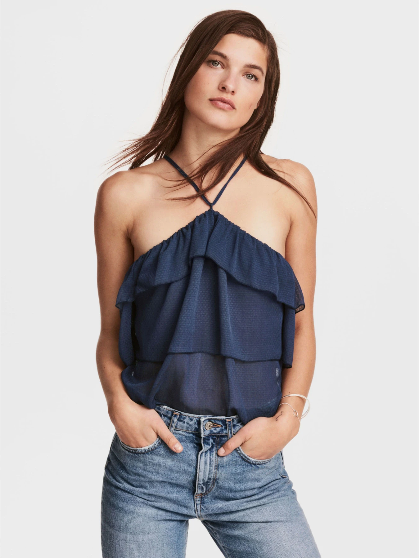 Футболки и поло H&M модель 4978065dlog_Синий Фото