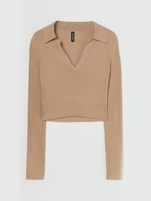 Футболки и поло H&M модель 1003438arl_Бежевый Фото
