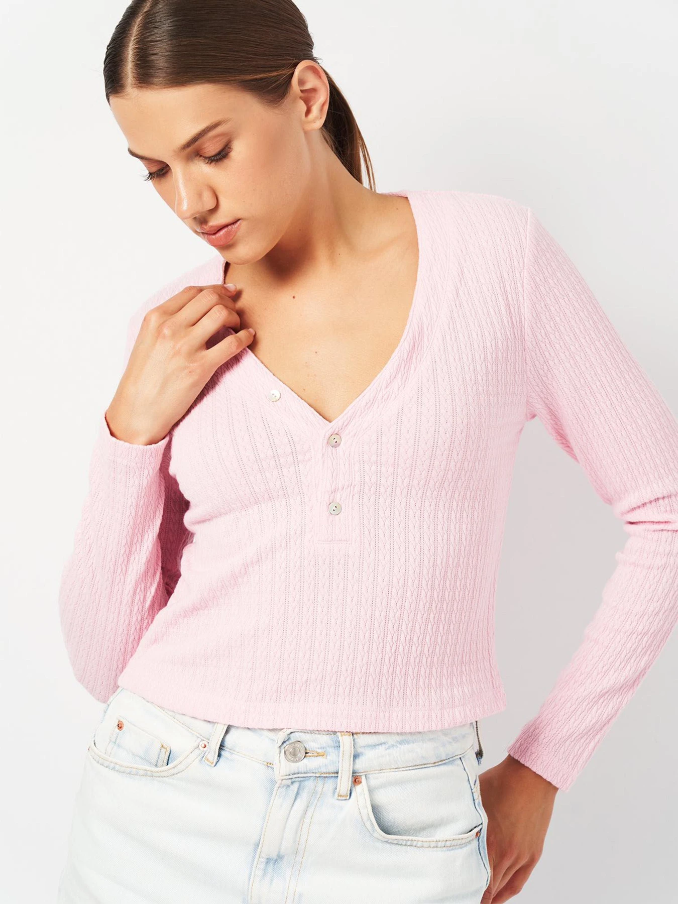 Худи и свитшоты H&M модель 2001016ral_Розовый Фото