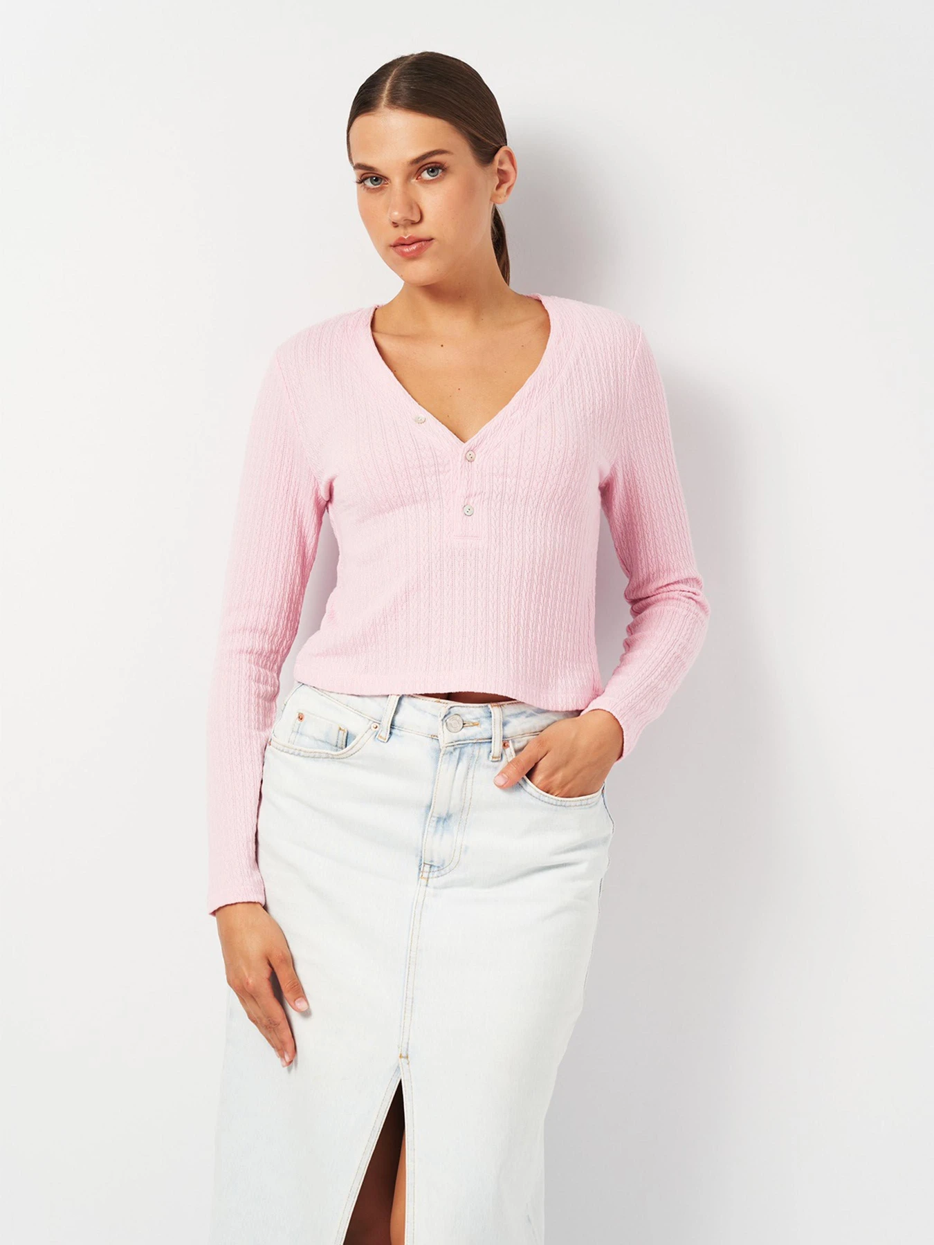 Худи и свитшоты H&M модель 2001016ral_Розовый Фото