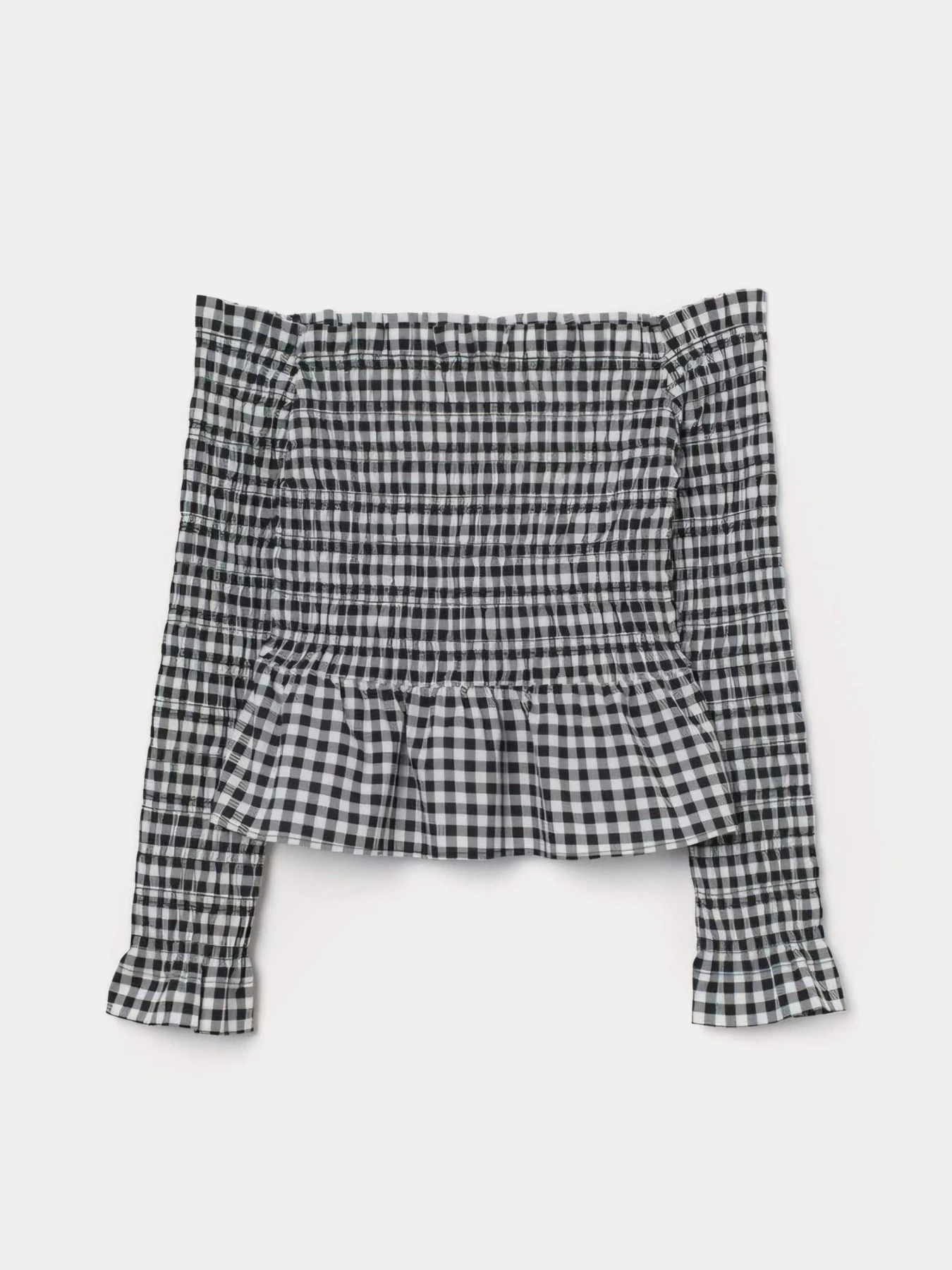 Рубашки H&M модель 9481243wer_Черно-белый Фото
