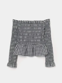 Рубашки H&M модель 9481243wer_Черно-белый Фото