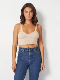 Футболки и поло H&M модель 1136742wer_Светло-бежевый Фото