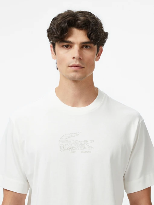 Бавовняна Чоловіча Футболка Lacoste фото 2