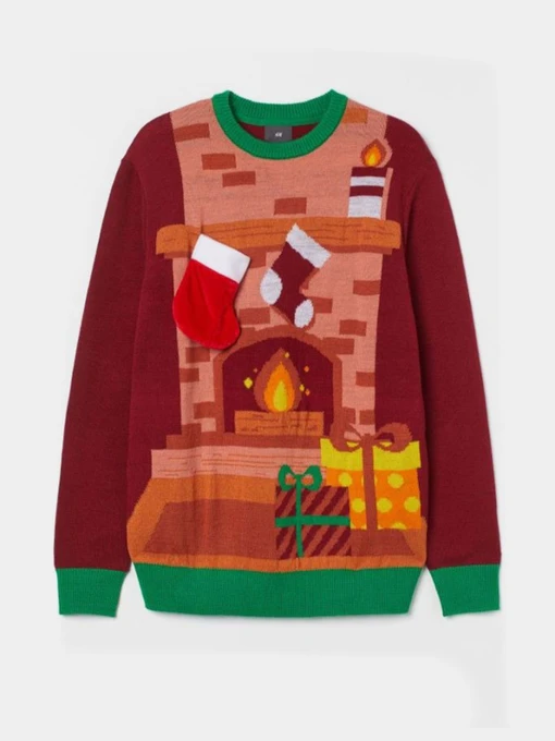 Худі та світшоти H&M модель 8813454wer_Бордовый Фото