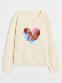 Худи и свитшоты H&M модель 9263346kwer_Молочный Фото