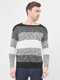 Худи и свитшоты H&M модель 1102020wt_черно-белый мергель Фото