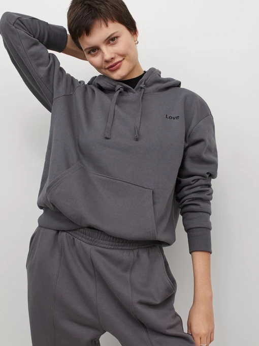 Худі та світшоти H&M модель 7156242dm_Темно-серый Фото