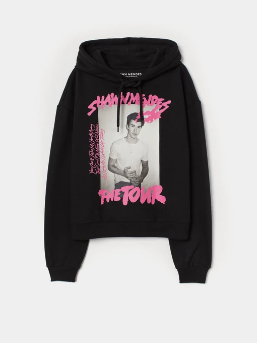 Худі та світшоти H&M модель 8166821sm_черный с принтом Фото