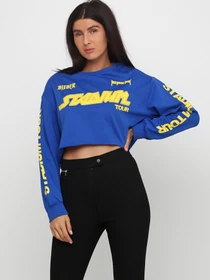 Худі та світшоти H&M модель 5379786RP6_синий принт Фото