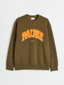 Худи и свитшоты H&M модель 9814167wer_темно-оливковый Фото