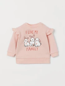 Худи и свитшоты H&M модель 8730932kwer_Светло-розовый Фото