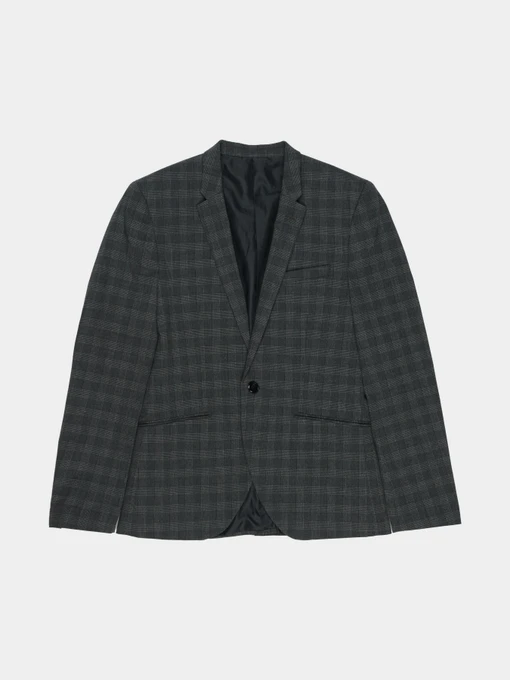 Пиджаки H&M модель 7139910sm_темно-серый в клетку Фото