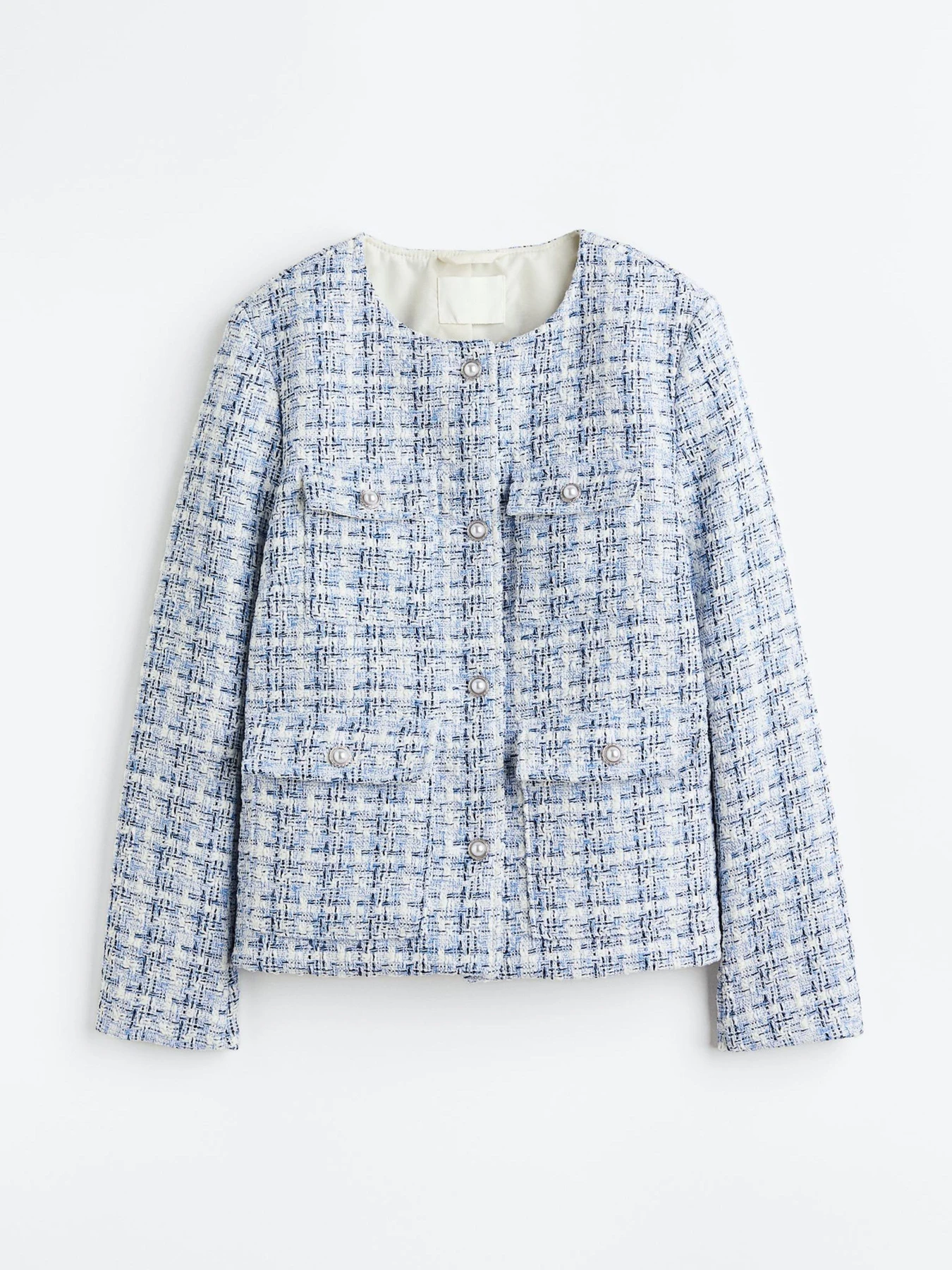 Пиджаки H&M модель 11459207wer_Бело-голубой Фото