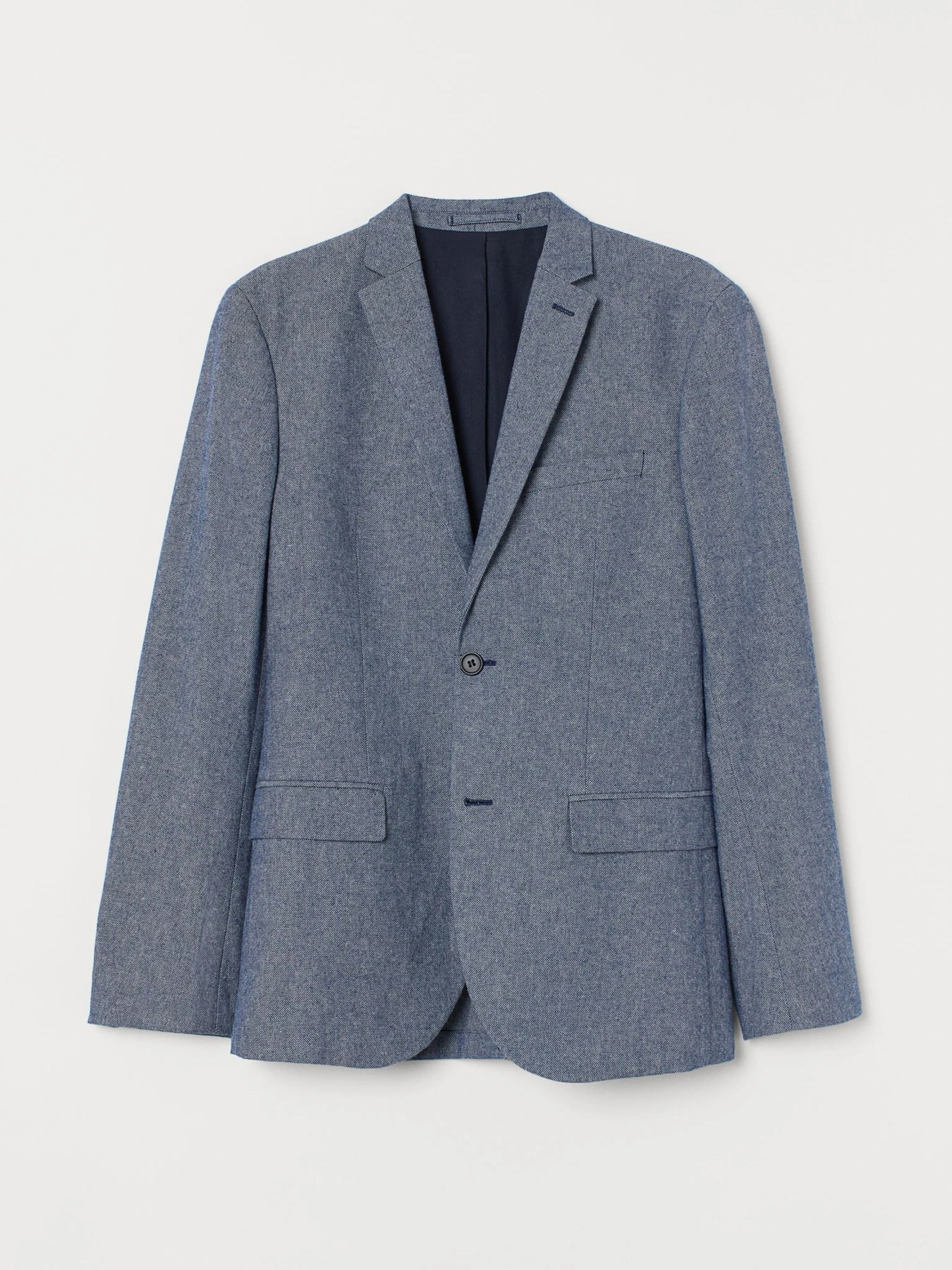 Пиджаки H&M модель 7894072wer_светло-синий меланж Фото