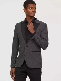 Піджаки H&M модель 7684330wer_Черно-белый Фото