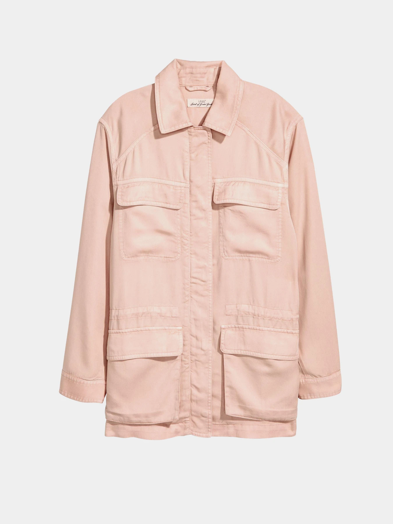 Куртки и дубленки H&M модель 5140536dlog_Пудрово-розовый Фото