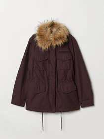 Куртки и дубленки H&M модель 6594538dlog_Сливовый Фото