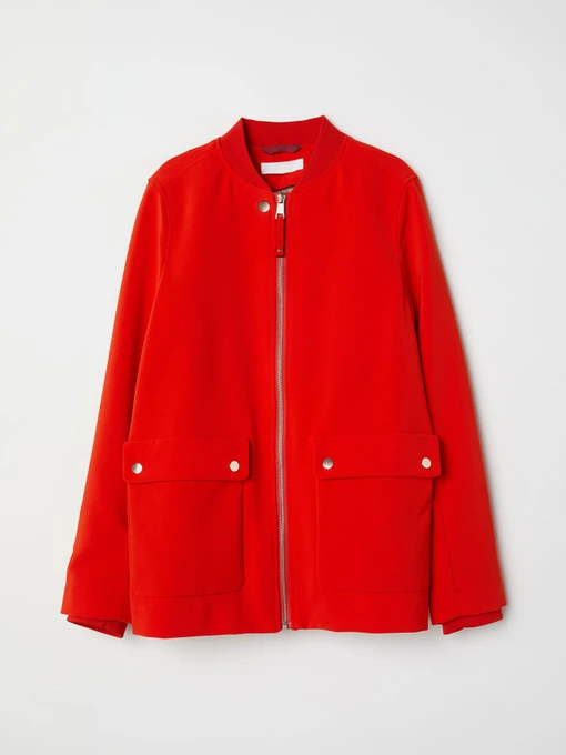 Куртки и дубленки H&M модель 5849287log_Ярко-красный Фото
