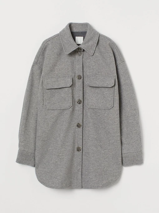 Куртки и дубленки H&M модель 8986945wer_Темно-серый Фото